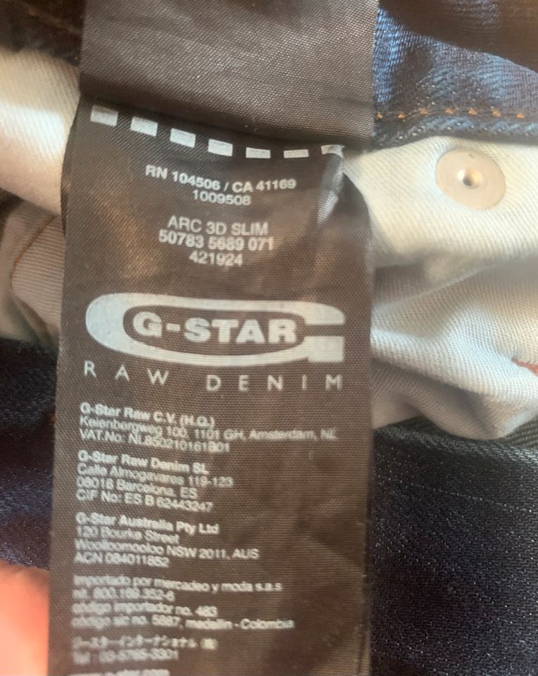 G-Star Jeans 34/34 mit toller Farbe und Waschung Tappered in Dresden