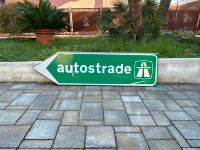 Autostrade Schild Metall sign auto reifen Italien Benzin oel Dose Brandenburg - Bad Liebenwerda Vorschau