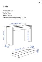 IKEA MALM Frisiertisch Schminktisch inkl. Glasplatte Baden-Württemberg - Pforzheim Vorschau