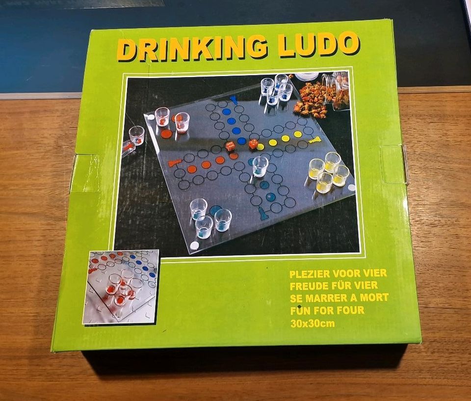 Drinking Ludo Partyspiel Trinkspiel Saufspiel aus Glas in Dörverden