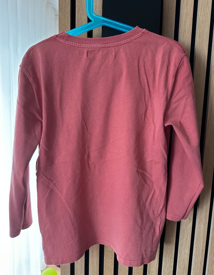 Zara Shirt Longsleeve Langarm Baumwolle Rot/Rosa Gr. 116 in Troisdorf