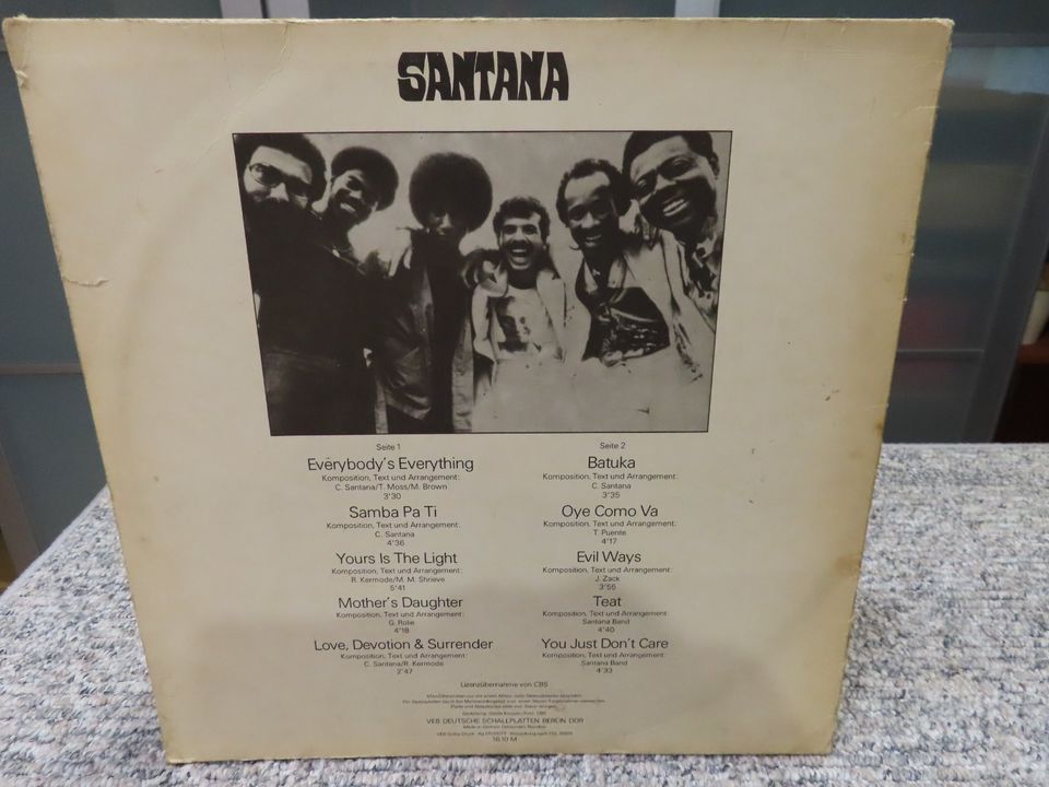 LP Santana Dona Summer BeeGees Georg MyCrae in Braunsbedra