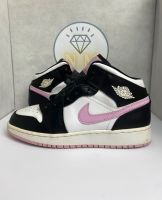 ✅Nike Jordan 1 Mid GS Arctic Pink Rosa/Weiß/Schwarz 37,5 5Y Sachsen - Treuen Vorschau