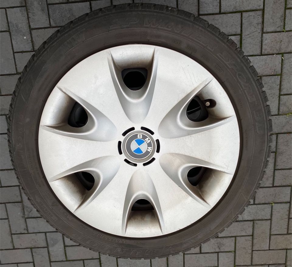 Winterreifen Dunlop Wintersport 3D 195/55 R16 original BMW Felgen in Minden