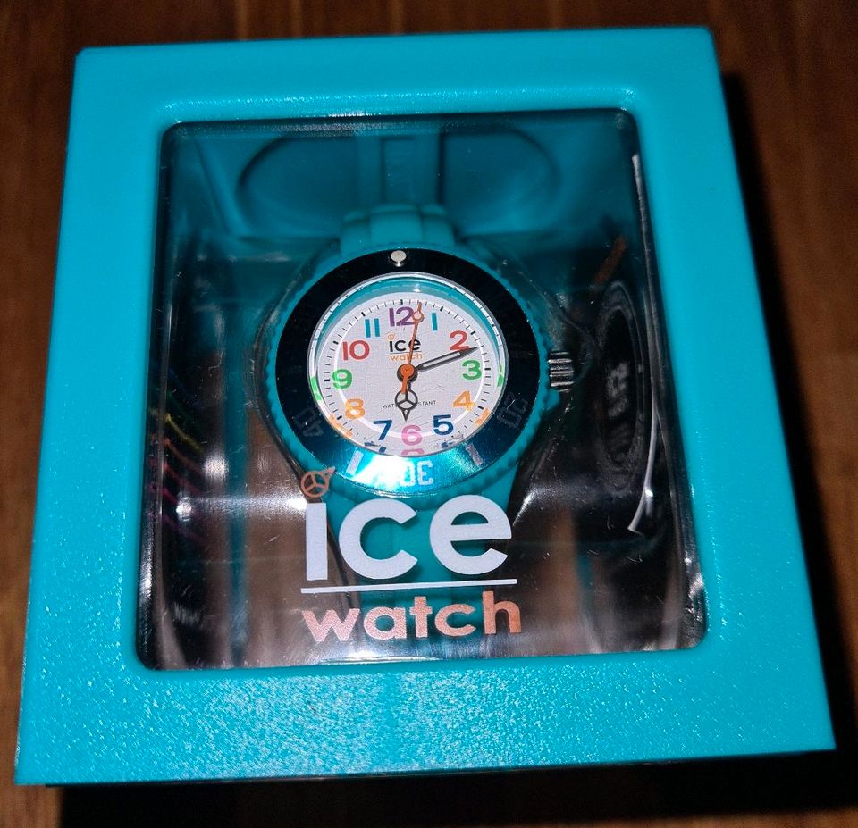 Neuwertige Ice Watch mini türkis Wasserdicht bis 10ATM in Enger