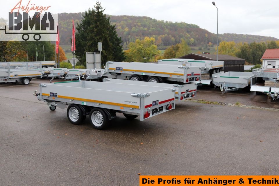 Hochlader Anhänger EDUARD 310x160x30 2700kg Ladehöhe 63cm NEU in Mühlhausen im Täle