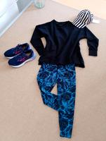 SPORT TIGHT, LEGGINGS, GR.XS S, WIE NEU, SCHWARZ/ BLAU, 7/8 LÄNGE Nordrhein-Westfalen - Goch Vorschau