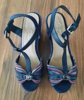 TOM TAILOR, Sandalen Keilabsatz 10 cm Gr. 40, blau, NEU Nordrhein-Westfalen - Halver Vorschau