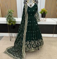 Anarkali kleid in grün indien Niedersachsen - Munster Vorschau