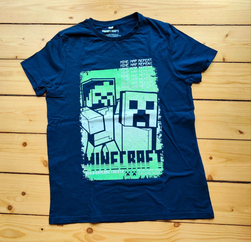 res. T-Shirt Minecraft Gr. 158/164 in Essen