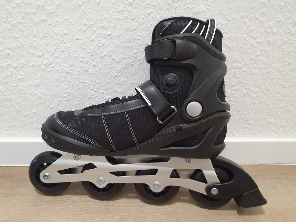 muuwmi Inline Skates Inliner Verstellbar Gr.44,45,46 Herren Damen in Wolsdorf