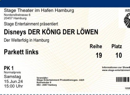 König der Löwen Tickets in Oberhausen