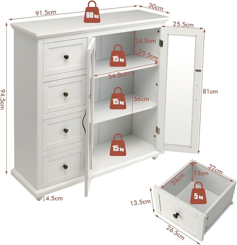 Küchenschrank Buffetschrank Sideboard Anrichte Buffet Kommode in Weilburg