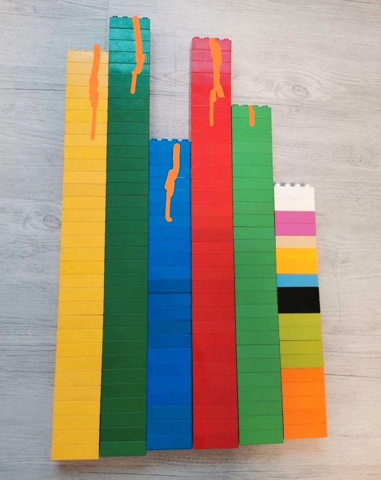 Lego Duplo Bau Steine Konvolut 4er 8er 2x2 4x2 Noppen bunt in Giesen