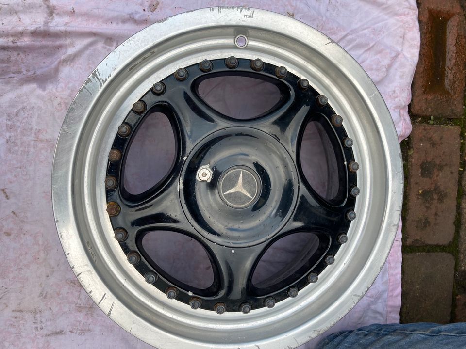 Alu-Felgen 2x 17"+ 2x16" Mercedes, Braid D850 schwarz 72553 zweit in Gelsenkirchen