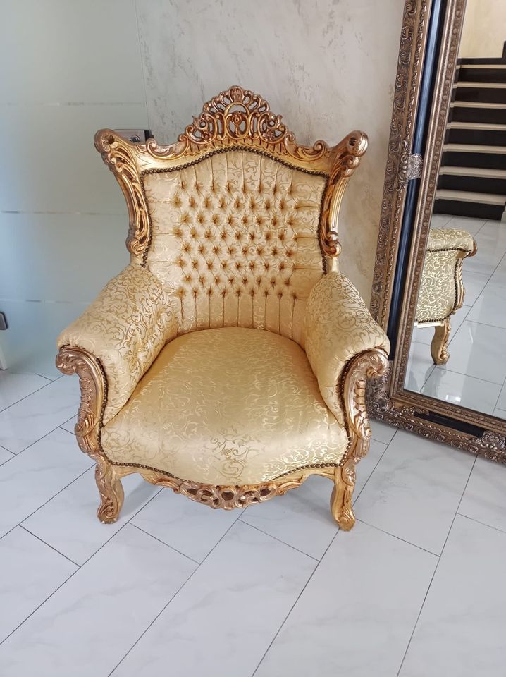 Barock Couch und 2x Sessel Gold in Bassum