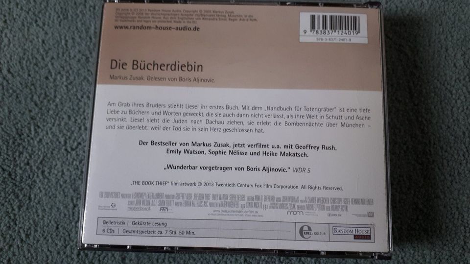 Die Bücherdiebin - Markus Zusak (Hörbuch) in Bad Bocklet