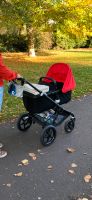 Bugaboo Fox Kinderwagen schwarz mit rotem Verdeck Nordrhein-Westfalen - Krefeld Vorschau