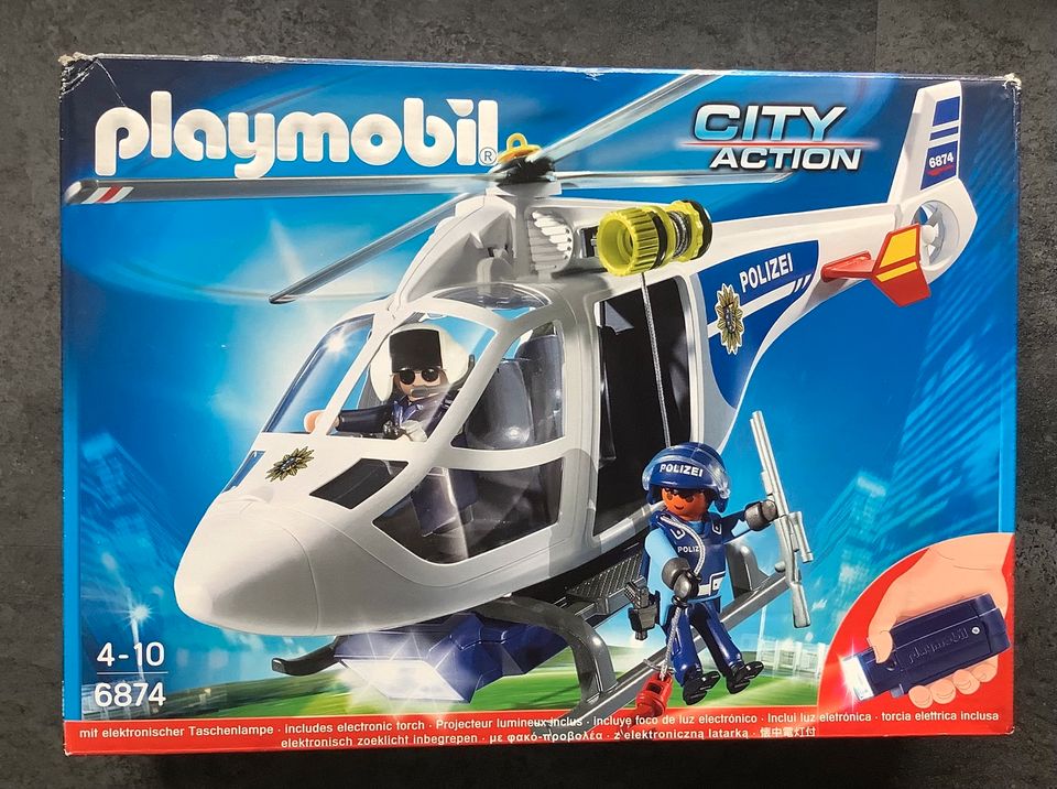 Playmobil "City Action" Polizeihubschrauber 6874 in Kalletal