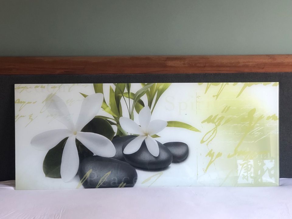 Glasbilder 125x50 cm Wellness Asia Bambus Buddha in Hamburg