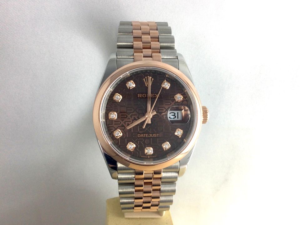 Rolex DateJust 36mm 126201 Jubilee Dial 10 Brillanten +Papiere+Bo in Bottrop