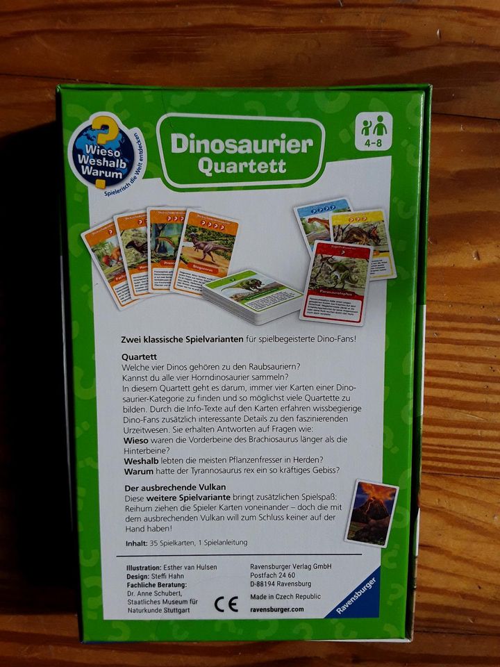 Dinosaurier Quartett, neu und ungeöffnet in Sulingen