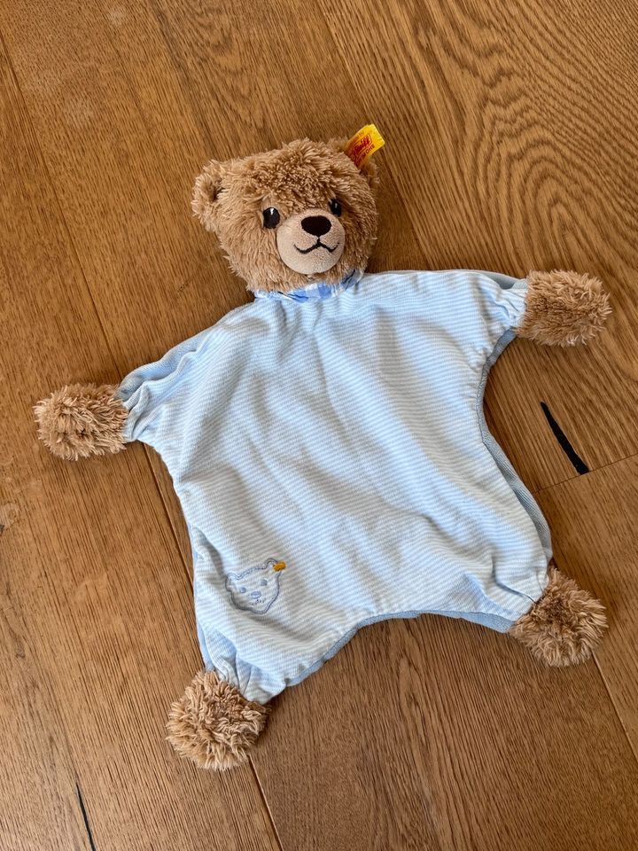 Steiff Teddy Schnuffeltuch blau in Hamburg