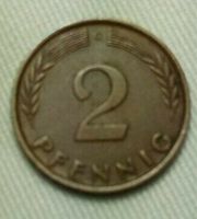 2 Pfennig DM Kupfer Niedersachsen - Seggebruch Vorschau