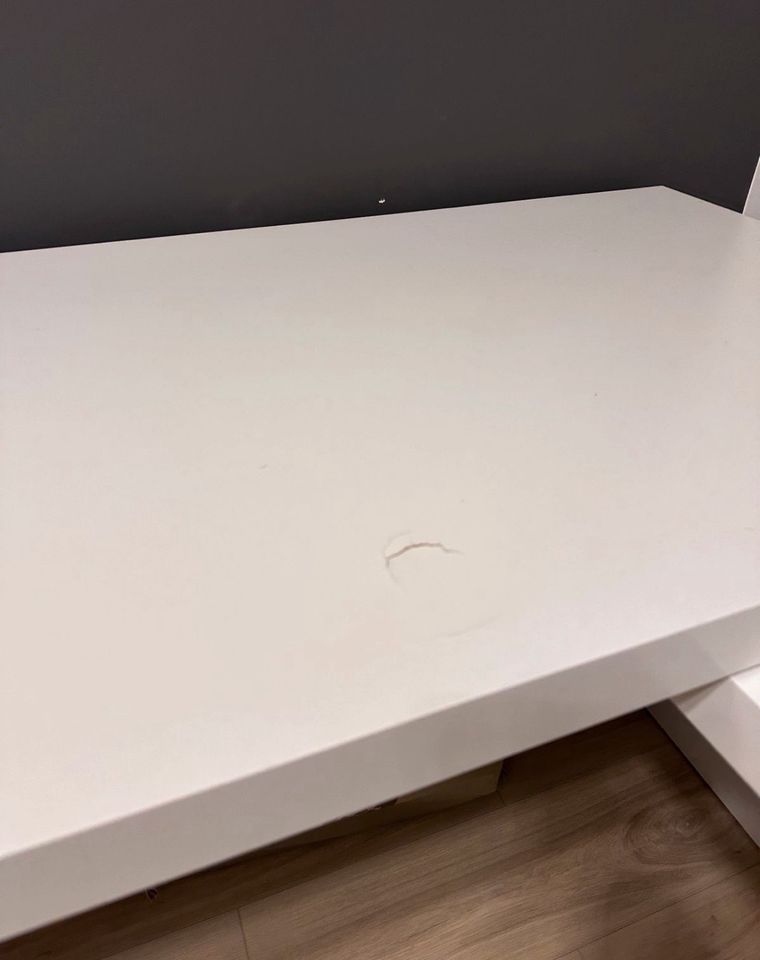 Malm - Schreibtisch mit Ausziehplatte, weiß, 151x65 cm in Solingen