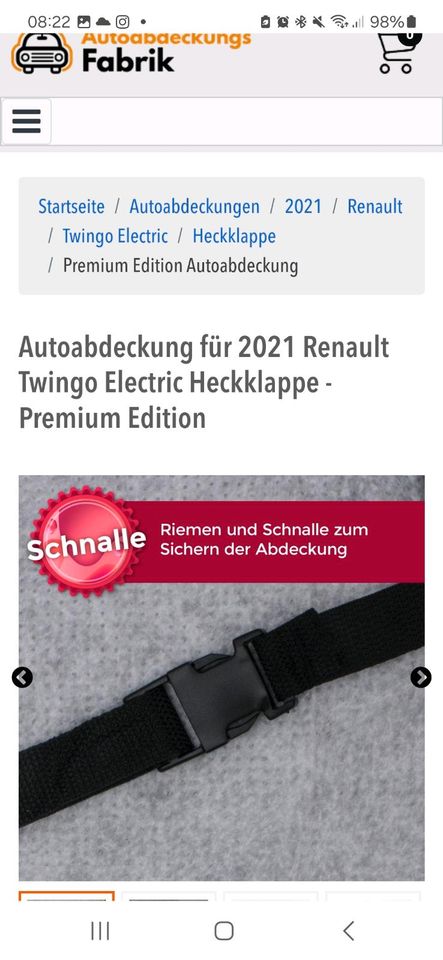 Hochwertige Abdeckung Abdeckhaube für Renault Twingo in Rheinfelden (Baden)