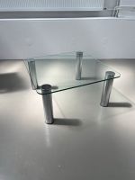 Mid Century Vintage Glastisch Couchtisch Design wie Zanotta Chrom Hessen - Calden Vorschau