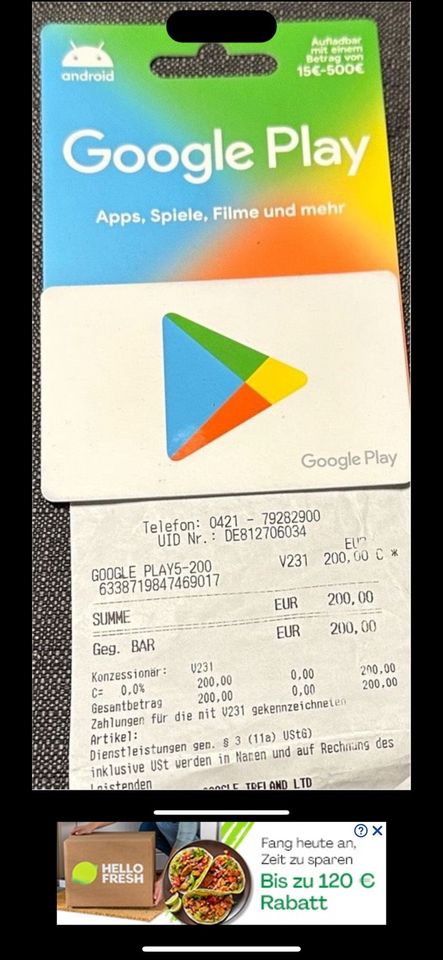 Google Play karte in Bremen