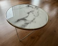 Couchtisch Marmoroptik / Glasplatte / 80cm Baden-Württemberg - Kupferzell Vorschau