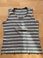Gina Laura ärmellos Top T-Shirt Gr.L Streifen weiß blau türkis Bayern - Alzenau Vorschau