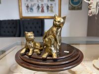 Katzen Figur  Dekoration Messing Vintage Nordrhein-Westfalen - Mönchengladbach Vorschau