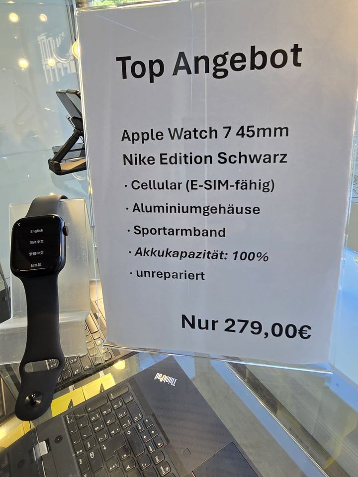 Apple Watch 7 45mm - Aluminium - Cellular - 100% Akku Kapazität in Hannover