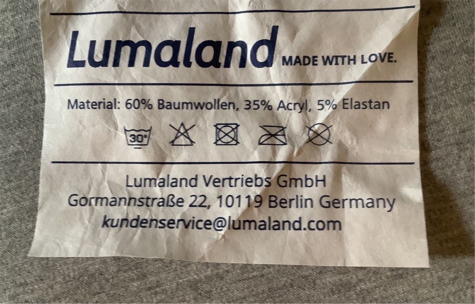 Lumaland Flexi Comfort Sitzsack hellgrau wie neu super bequem in Neustadt