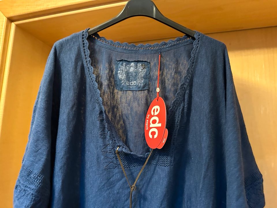 EDC by Esprit Strick Pullover Poncho Blau M NEU mit Etikett in Minden