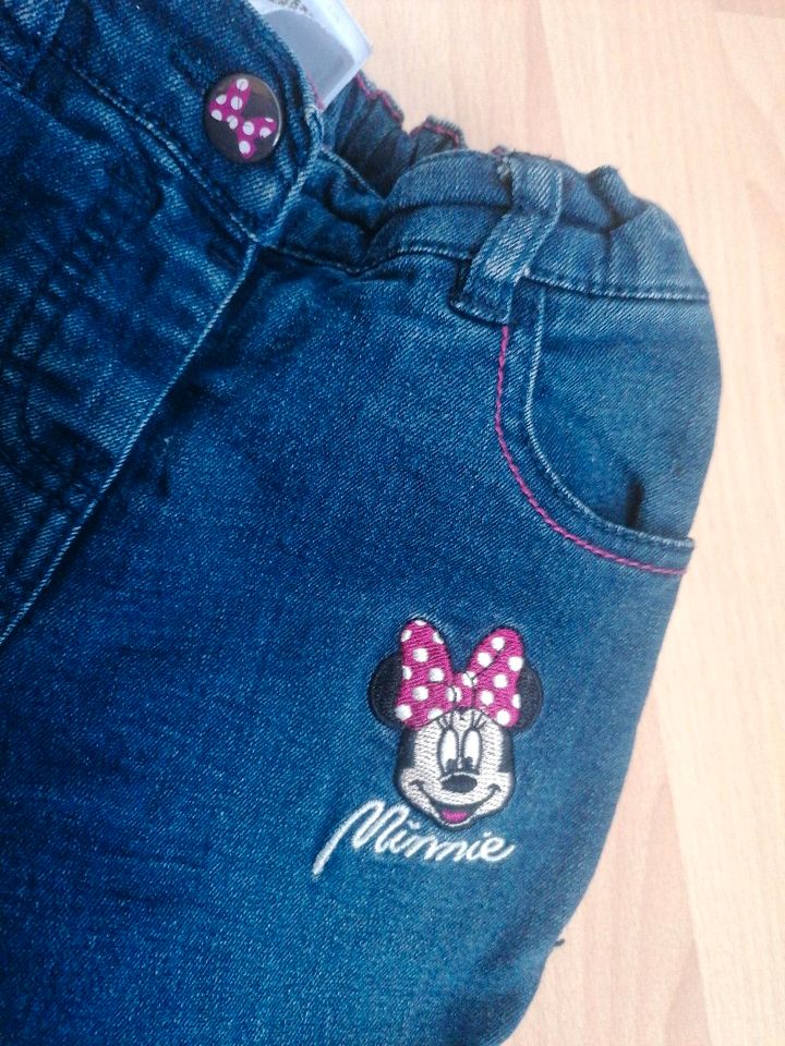 Gefütterte Disney Minnie Maus Jeans Hose in Aichach