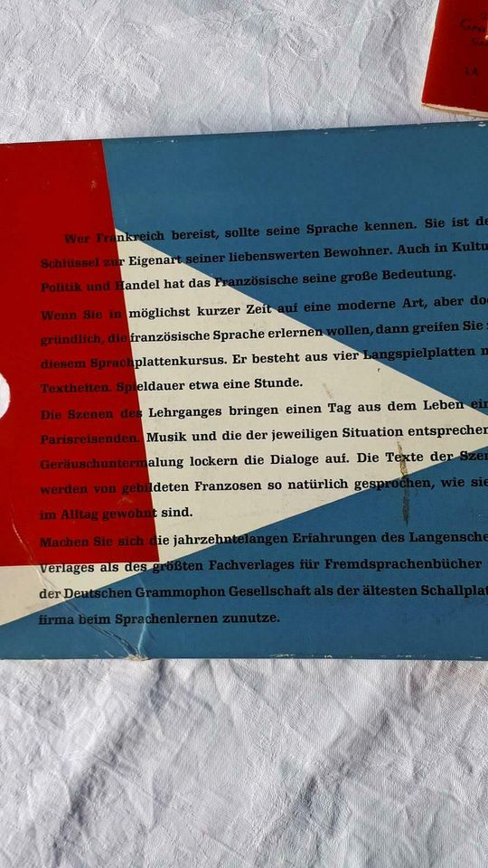 Sprachkurs Retro Französisch Schallplatte Vinyl in Konstanz