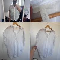 Weiße längere Bluse mit kurzen Armen - M 38 H&M Bielefeld - Gadderbaum Vorschau