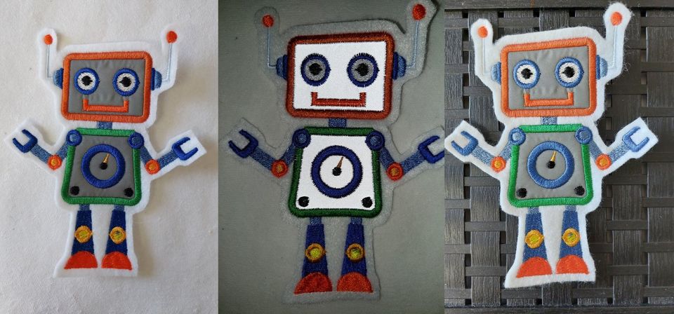 Roboter mit Reflektorband zum aufnähen in versch. Farben 9,50€ in Bergedorf  - Hamburg Lohbrügge, Basteln, Handarbeiten und Kunsthandwerk