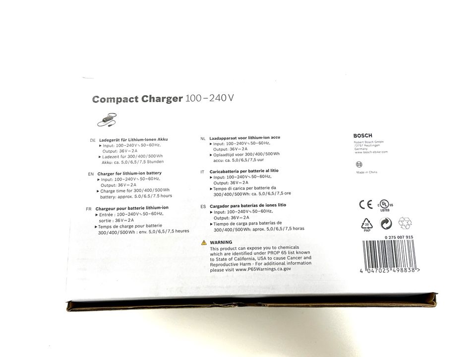 BOSCH Ladegerät Compact Charger 2a in Kempten