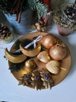 ⚜️ Set Altgold Teller Weihnachten Vintage Shabby ⚜️ Schleswig-Holstein - Bargteheide Vorschau