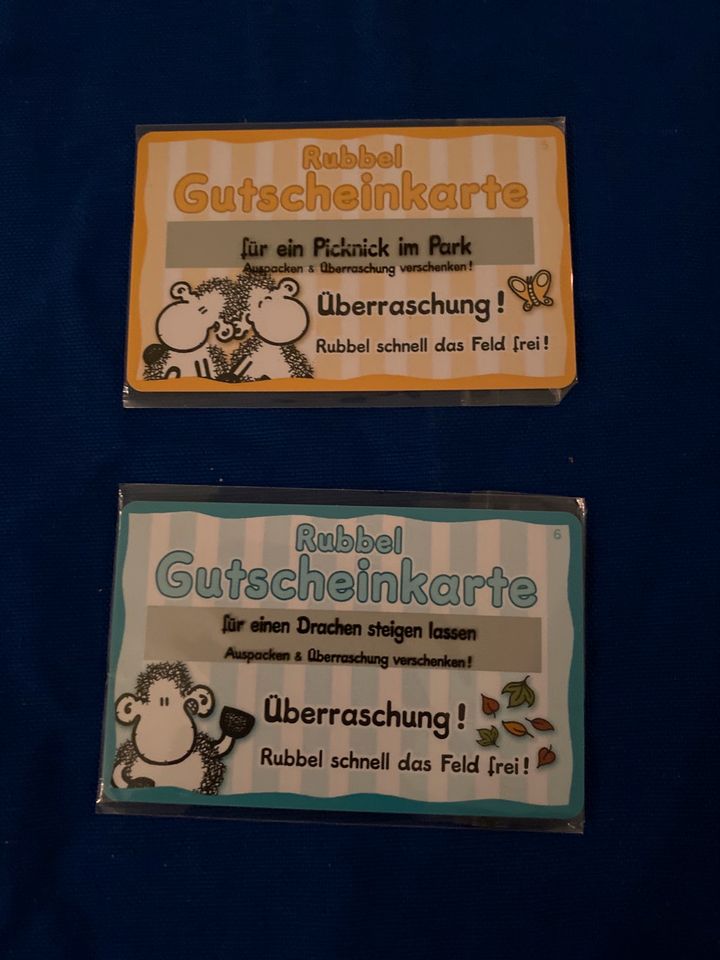 Sheepworld Rubbel Gutscheinkarte Überraschung sammeln OVP in Gelsenkirchen