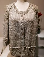 Strick Jacke Bändchengarn Weste Gr. 44 - 46 beige wie neu Baden-Württemberg - Stutensee Vorschau