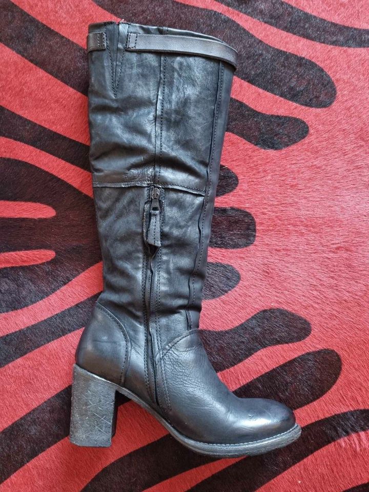 ❤️ A.S.98 AIRSTEP SAINT Stiefel 299€ Boots 40 schwarz Nubuk art in Aachen