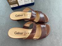 Gabor Comfort Pantolette braun / beige Leder Nappa Größe 4 / 37 Bayern - Hirschaid Vorschau