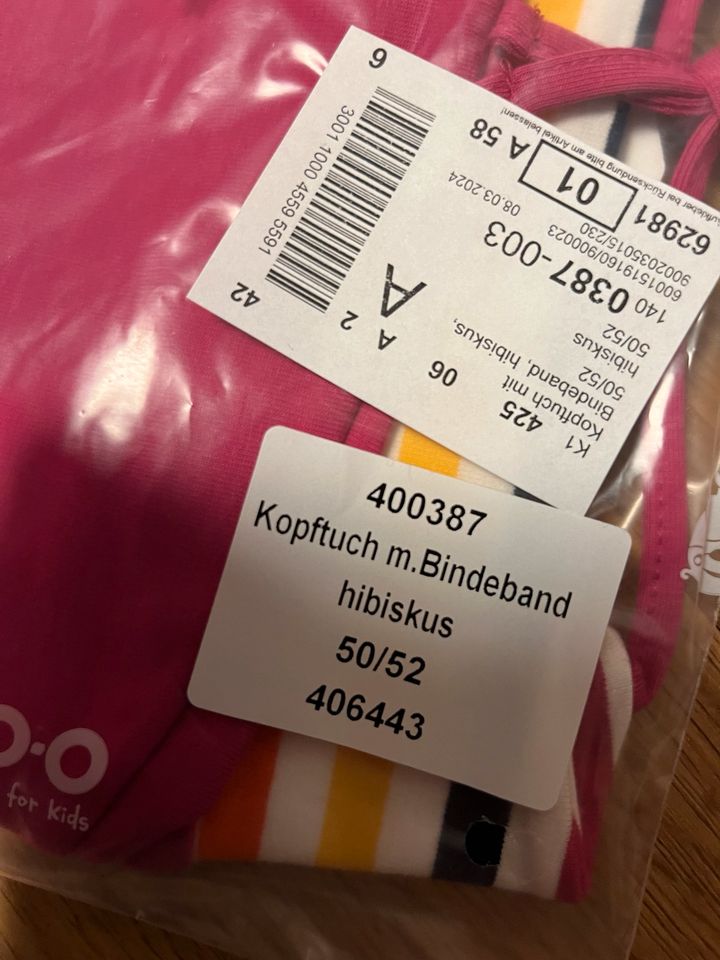 Sommer Kopftuch Jako-o neu pink  50 52 NEU Mütze in Schnackenburg