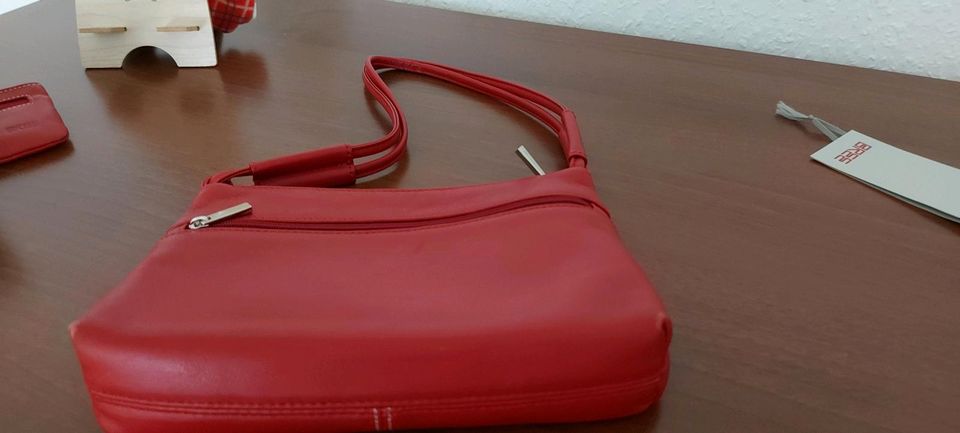 Bree Leder Taschenset 3 teilig original Duty red in Krefeld